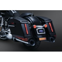 EXTENSIONES DE ALFORJAS NEGRAS CON LED HARLEY DAVIDSON TOURING 14-16