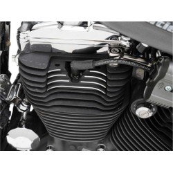 TAPAS BUJIA FINNED NEGRO HARLEY DAVIDSON SPORTSTER 04-16