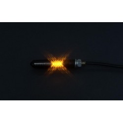 FLASHING LED m-BLAZE ICE BLACK