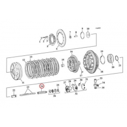 RIGHT ROD CLUTCH HARLEY DAVIDSON BIG TWIN 84-90