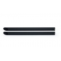 SLIPS-ON EXHAUST UNIVERSAL SLASH CUT LONG 30 " BLACK MATT