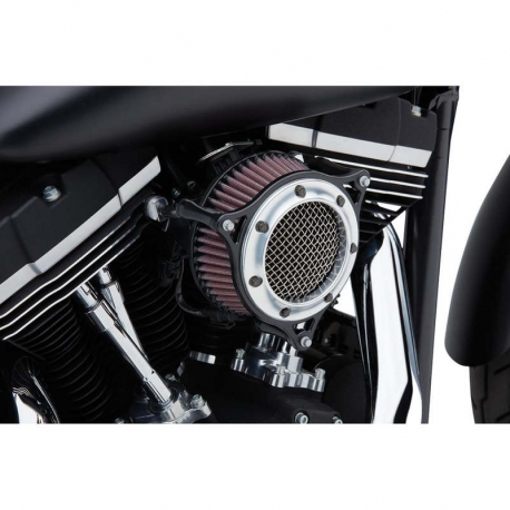 AIR FILTER COBRA RPT BLACK & CHROME HARLEY DAVIDSON TOURING 17-18