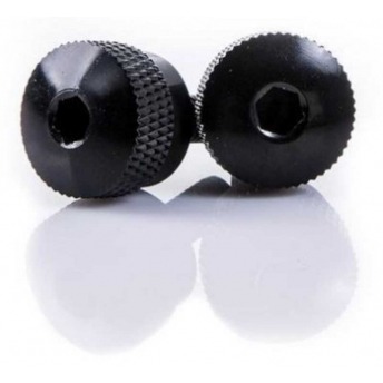 Tapones de goma de silicona negros de 15mm-30mm, tapón de orificio