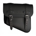 HERCULES BLACK LEATHER SWING SADDLEBAG