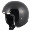 CASCO JET MTR FIBRA METAL FLAKE NEGRO