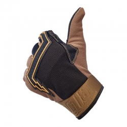 GUANTES BILTWELL BAJA MARRÓN Y NEGRO.