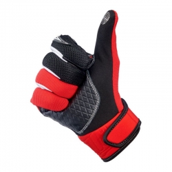 GUANTES BILTWELL BAJA ROJO Y NEGRO