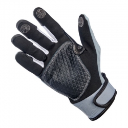 GUANTES BILTWELL BAJA GRIS Y NEGRO