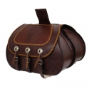 BASIC BROWN JABATO LEATHER SADDLEBAGS