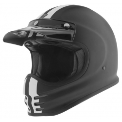 CASCO INTEGRAL FIBRA VIDRIO BOGOTTO SCHERGO NEGRO MATE Y BLANCO