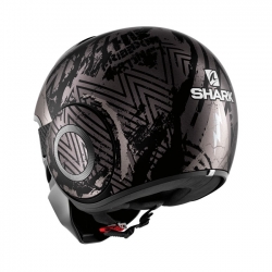 SHARK STREET DRAK CROWER HELMET MATTE BLACK/SILVER