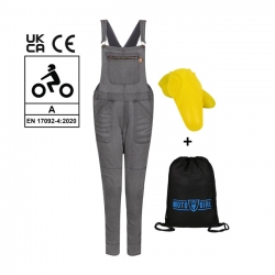 MOTOGIRL IRENE BLACK DUNGRI OVERALL