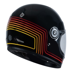 CASCO INTEGRAL VEGA SUNRISE NEGRO Y ROJO